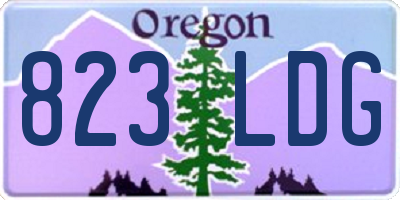 OR license plate 823LDG