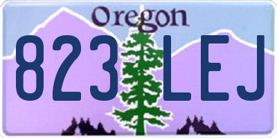 OR license plate 823LEJ