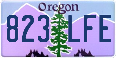 OR license plate 823LFE