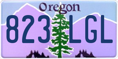 OR license plate 823LGL