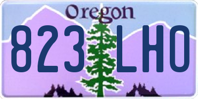 OR license plate 823LHO