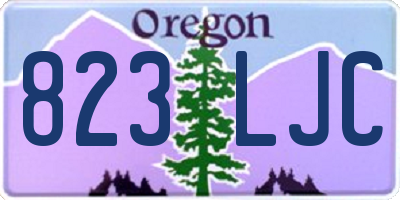 OR license plate 823LJC