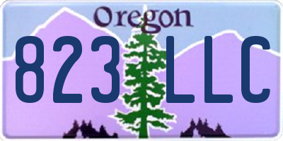 OR license plate 823LLC
