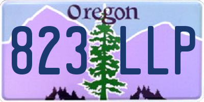 OR license plate 823LLP