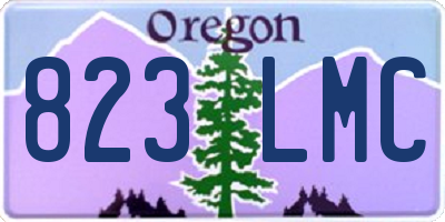 OR license plate 823LMC