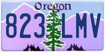 OR license plate 823LMV
