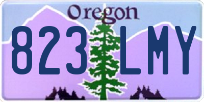OR license plate 823LMY