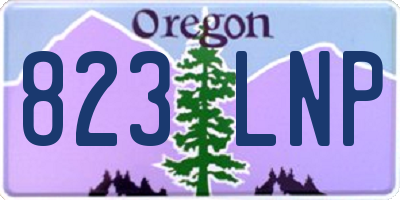 OR license plate 823LNP
