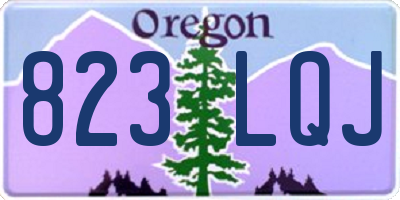 OR license plate 823LQJ