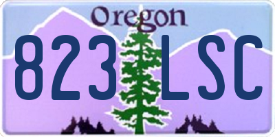 OR license plate 823LSC