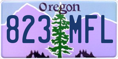OR license plate 823MFL