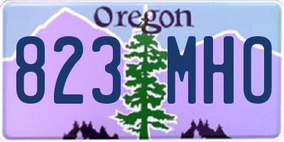 OR license plate 823MHO