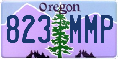OR license plate 823MMP