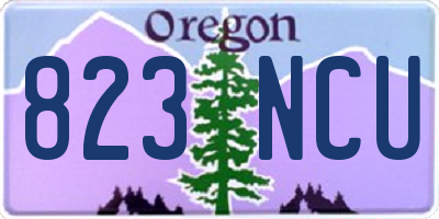 OR license plate 823NCU