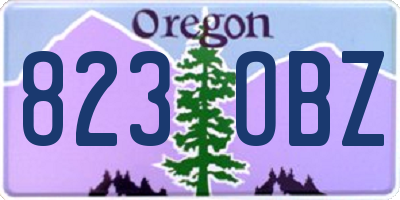 OR license plate 823OBZ