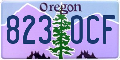 OR license plate 823OCF