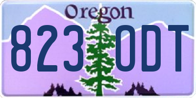 OR license plate 823ODT