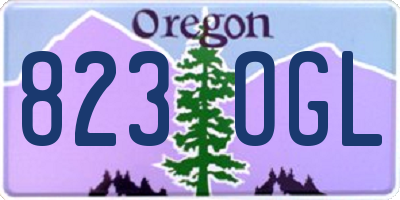 OR license plate 823OGL