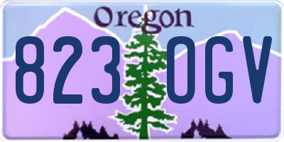 OR license plate 823OGV