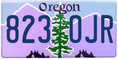 OR license plate 823OJR