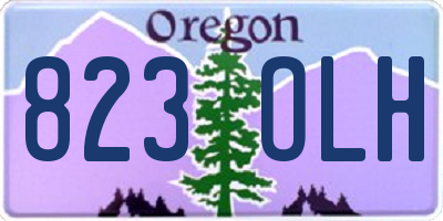 OR license plate 823OLH