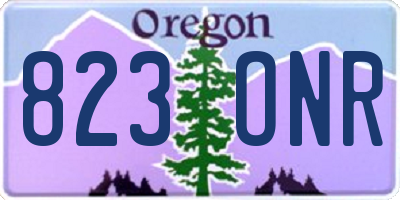 OR license plate 823ONR