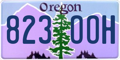 OR license plate 823OOH