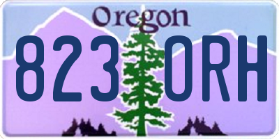 OR license plate 823ORH