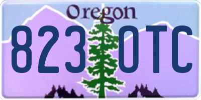OR license plate 823OTC