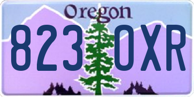 OR license plate 823OXR