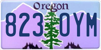 OR license plate 823OYM