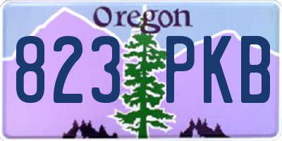 OR license plate 823PKB
