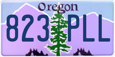OR license plate 823PLL