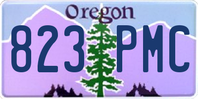 OR license plate 823PMC