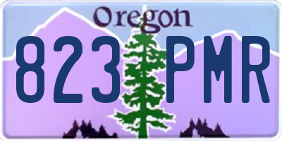 OR license plate 823PMR