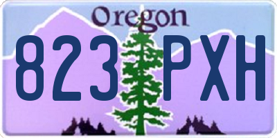 OR license plate 823PXH