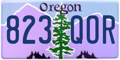 OR license plate 823QOR
