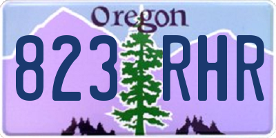 OR license plate 823RHR
