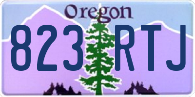OR license plate 823RTJ
