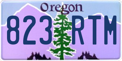 OR license plate 823RTM