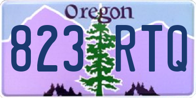 OR license plate 823RTQ