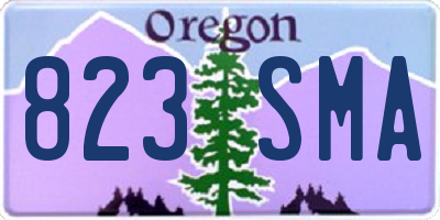 OR license plate 823SMA