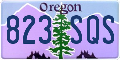 OR license plate 823SQS