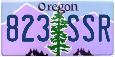OR license plate 823SSR