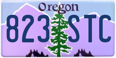 OR license plate 823STC