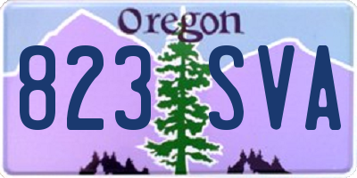 OR license plate 823SVA