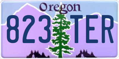 OR license plate 823TER