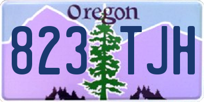 OR license plate 823TJH