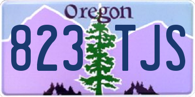 OR license plate 823TJS