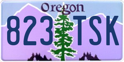 OR license plate 823TSK